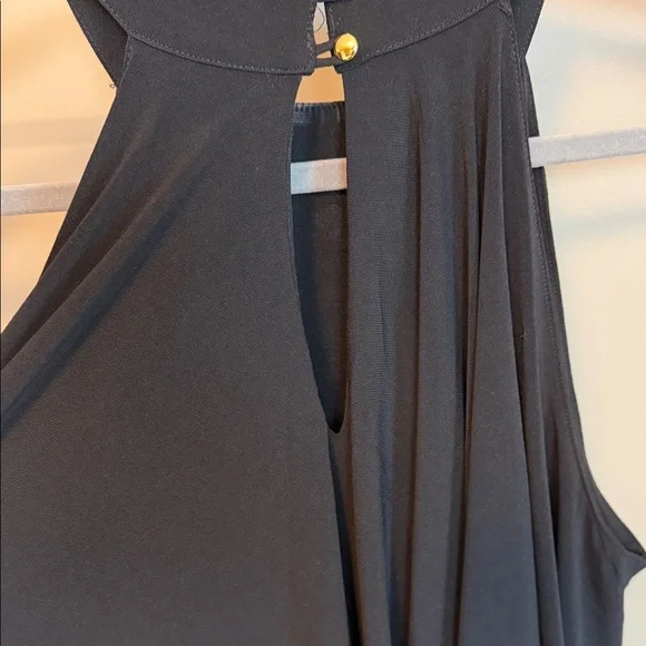 Koh Koh Size Medium Elegant Black Halter Sleeveless Maxi Dress - Picture 9 of 11